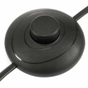 Lampa Podłogowa Łukowa 3000K Regulowana wysokość czarny abażur E27 9W