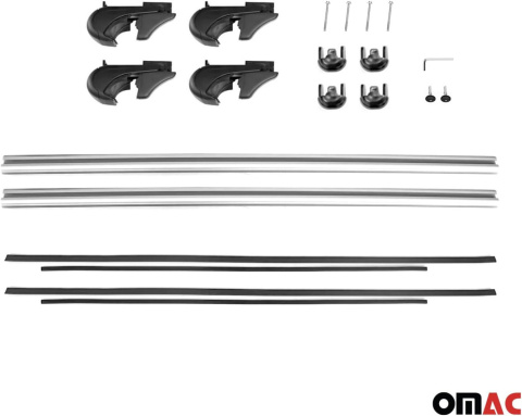 OMAC Uniwersalny bagażnik dachowy 76 x 96 cm aluminium OMAC Uniwersalny bagażnik dachowy 76 x 96 cm aluminium