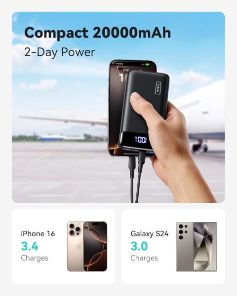 Powerbank INIU 20000 mAh czarny Powerbank INIU 20000 mAh czarny