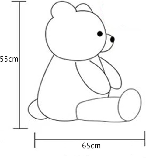 SNOWOLF XXL Miś 110cm SNOWOLF XXL Miś 110cm