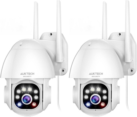 2 OBROTOWE KAMERY ZEWNĘTRZNE IP 2K FHD 1296P WLAN- w zestawie 2 sztuki 2 OBROTOWE KAMERY ZEWNĘTRZNE IP 2K FHD 1296P WLAN- w zestawie 2 sztuki