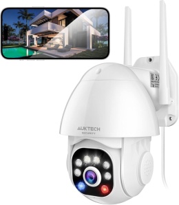 2 OBROTOWE KAMERY ZEWNĘTRZNE IP 2K FHD 1296P WLAN- w zestawie 2 sztuki