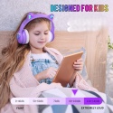 SŁUCHAWKI BEZPRZEWODOWE NAUSZNE KOCIE USZY DZIECIĘCE IFECCO S28 BLUETOOTH