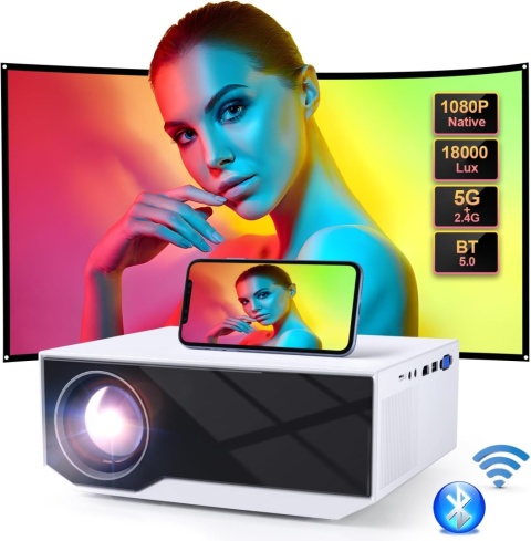 Projektor Wielio GC06 FULL HD WIFI BLUETOOTH 1500 LUMEN OBSŁUGA 4K