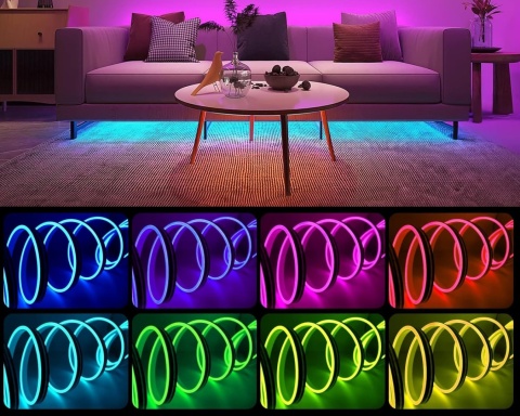 Lamomo Taśma LED RGB 5 m neonowa taśma LED