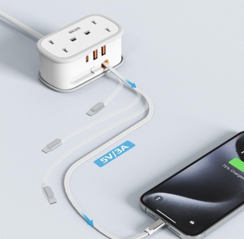 Przedłużacz Rozgałęźnik UK TRAVEL ADAPTER TYP G USB USB-C