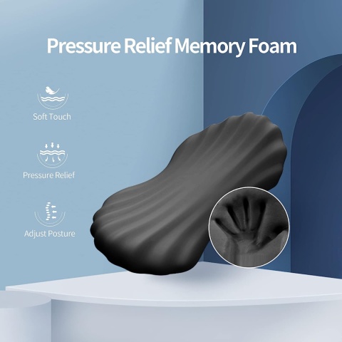 RESTCLOUD Ergonomiczna Poduszka Lędźwiowa Do Spania Z Pianki Pamięciowej RESTCLOUD Ergonomiczna Poduszka Lędźwiowa Do Spania Z Pianki Pamięciowej