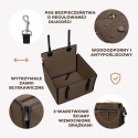 Stabilny Fotelik Samochodowy dla Psa - brązowy