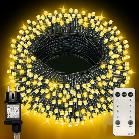 TACOBEY Grilanda Łańcuch Świetlny Lampki Świąteczne 20M 200 LED TACOBEY Grilanda Łańcuch Świetlny Lampki Świąteczne 20M 200 LED