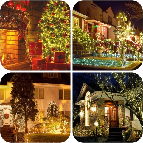 TACOBEY Grilanda Łańcuch Świetlny Lampki Świąteczne 20M 200 LED TACOBEY Grilanda Łańcuch Świetlny Lampki Świąteczne 20M 200 LED